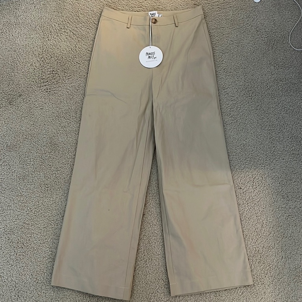 Beige High Waisted pants